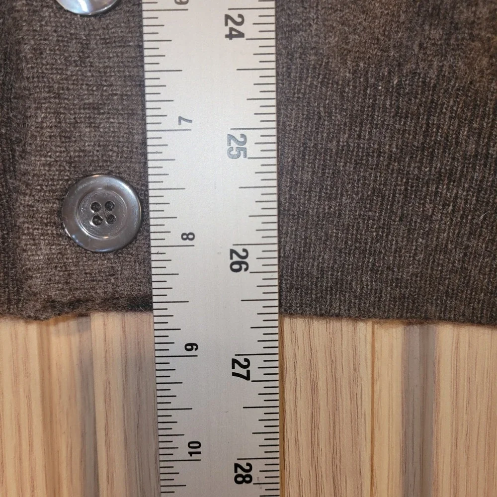 Wilkes & Riley 100% Cashmere Cardigan Sweater Mens Medium Gray Made in Italy